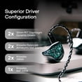 thumbnail image 3 of Monitor auditivo Linsoul ZiigaAT Arcanis 2DD+5BA Hybrid IEM Wired, 3 of 8