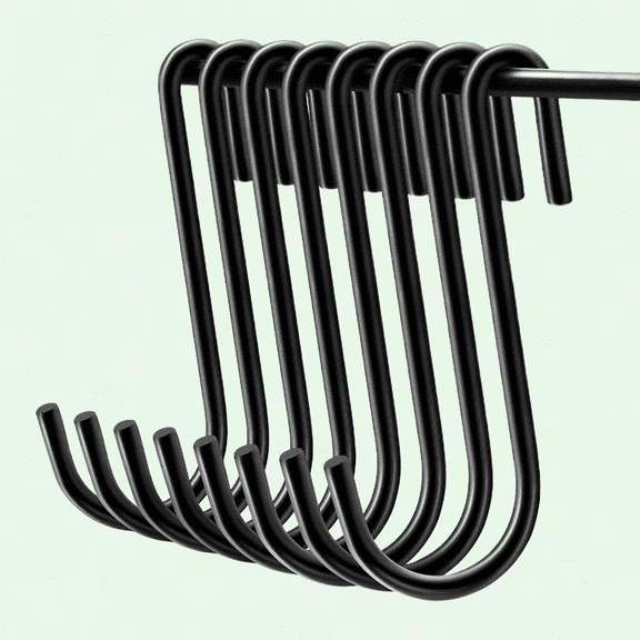 Multi-Purpose Hanging Pot Racks For Kitchen, Wall-Mounted Pan Hanger with Chains and Hooks