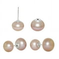 thumbnail image 2 of ADDURN Pink Cultured 8-9mm and 10-11mm Pearl Double-Sided Front-Back Earrings with Sterling Silver Clasp, 2 of 2