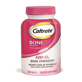 Caltrate 600+D3 Calcium and  D Supplement s - 120 Count