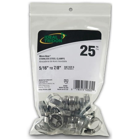 UPC 078575916279 product image for Ideal Tridon 6260650 Worm Gear Hose Clamp, 5/16 - 7/8 in, Stainless Steel | upcitemdb.com