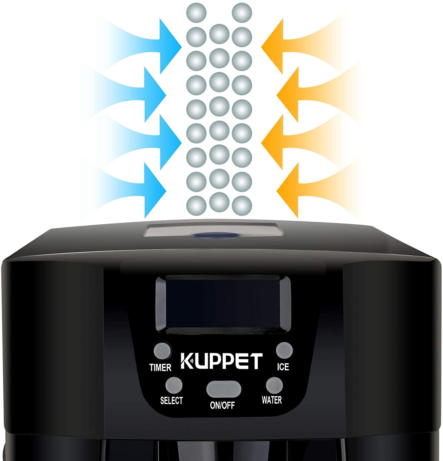 Home & Kitchen Specialty Appliances Produces 36 lbs Ice in 24 Hours LED Display Ready in 6min