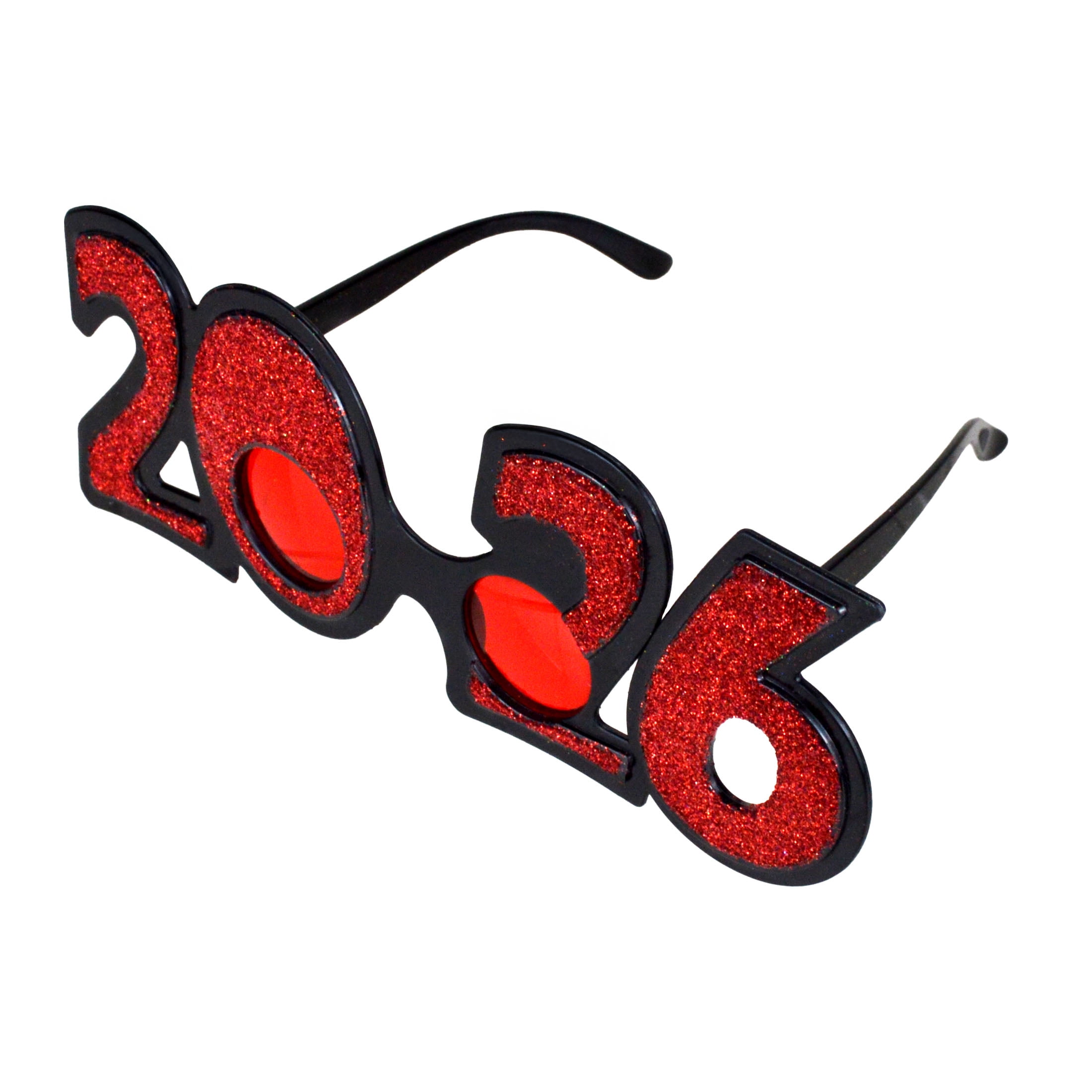 New Year Plastic Glasses Red, 1 Piece, Festive Decorations, Way to Celebrate Style, Adult