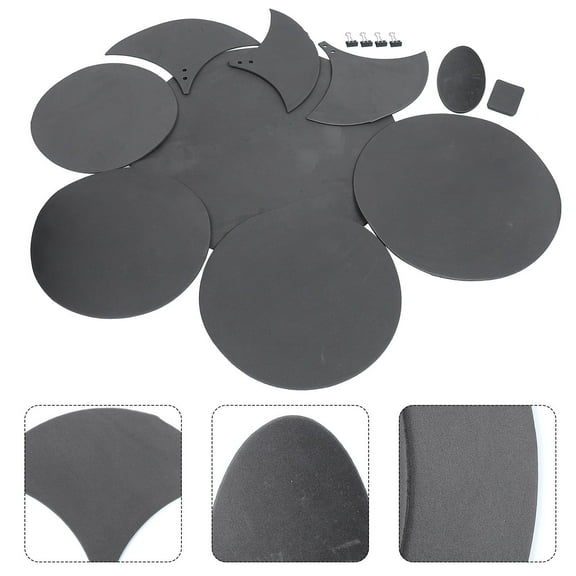 LULULION Drum Mute Pads with Adjustable Cymbal Pads for Professional Drum Dampening