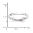 thumbnail image 4 of Platinum Solid Polished 2.5mm Comfort-Fit Wedding Band Ring Size 4 Wedding Band for Women and Men, 4 of 5