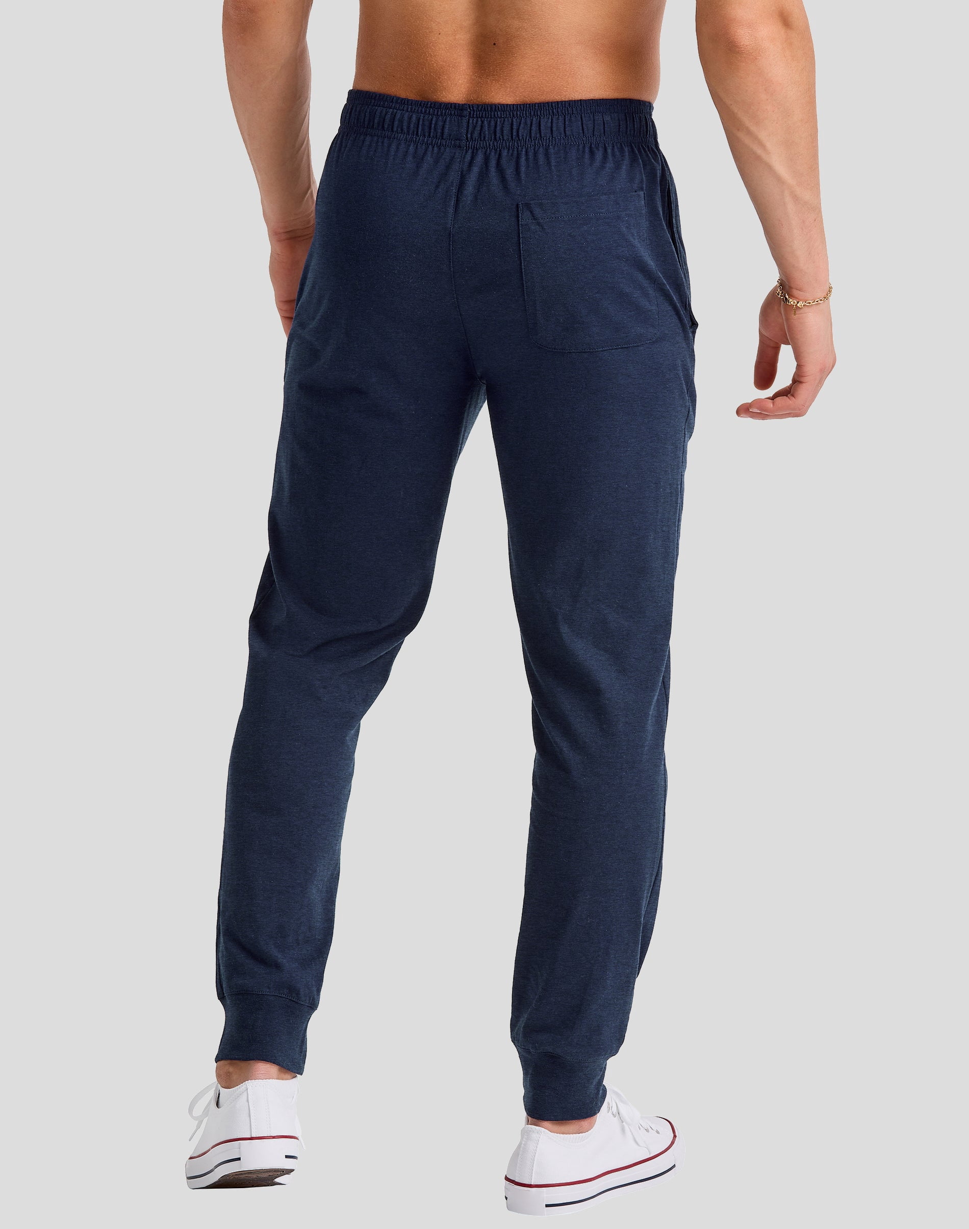 Hanes Originals Joggers Pockets Men's Tri-Blend Lightweight Drawcord Elastic Waistband 30.5" inseam