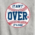 thumbnail image 3 of Instant Message - It Ain't Over Baseball - Kids Crew Fleece, 3 of 6