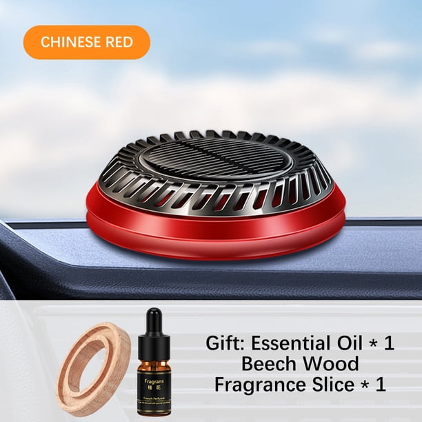 Perfume solar para coche, aceite de aromaterapia, accesorios de aromaterapia para coche, accesorios interiores de coche nuevos y duraderos, aceite gratis de 5 ml