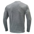thumbnail image 3 of Fesfesfes Blouse Shirt for Men Long Sleeve Crew Neck Pullover Sweater Solid Color Top Under $10, 3 of 4