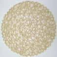thumbnail image 3 of pdqouc 6 Pack Fine Paper Rope Messy Knitting Placemats Paper Placemats Restaurant Table Decoration Kindergarten DIY Props Background Plate Mat Round Table Place Mats Indoor Dining, 3 of 3