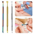 thumbnail image 2 of Cuticle Pusher Stainless Steel Cuticle Pusher Remover Nails Care Tool for Salons, 2 of 10