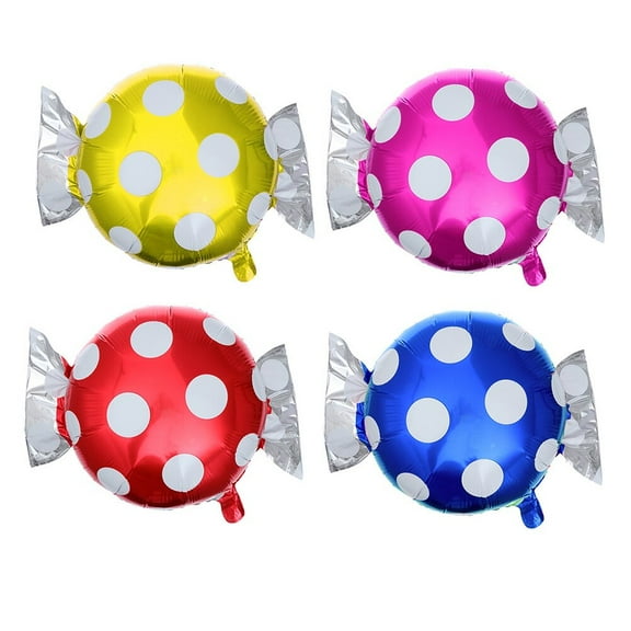 SASABAXI 8 Pcs Candy Shape Helium Balloons Bright Decoration Inflatable