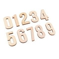 thumbnail image 3 of Tachiuwa 6x10 Pieces Natural Wood Wooden Numbers Shape Pieces for Kids Arts Crafts DIY, 3 of 9