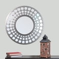thumbnail image 2 of Northlight 24.75" Silver Cascading Orbs Round Wall Mirror, 2 of 3
