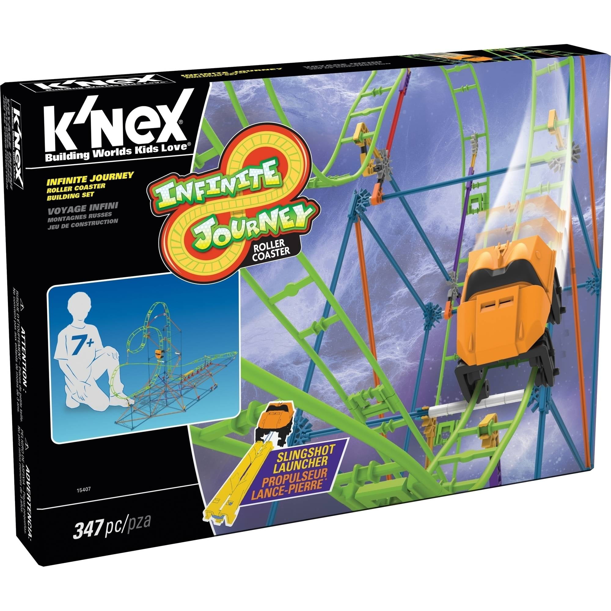 K?NEX Thrill Rides Infinite Journey Roller Coaster Building Set 347