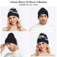 thumbnail image 5 of BZSMCE Winter Beanie Hats Warm Cozy Cap Celestial Blossoms Pattern, 5 of 7