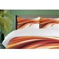 thumbnail image 4 of Ambesonne Modern Duvet Cover Set, Blurred Smock Art Rays, 2-Calking, Orange Red, 4 of 7