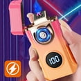 thumbnail image 4 of RnemiTe-amo Mini Plasma Lighter Portable Lighter ，Outdoor Windproof Lighter Electric Lighters USB Rechargeable-Flameless-Plasma Cool Lighters For Camping Hiking Adventurefor Home Kitchen Champagne, 4 of 4