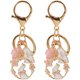 thumbnail image 1 of 2 llaveros japoneses con diseño de conejo kawaii y flor de cerezo., 1 of 5