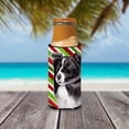 thumbnail image 3 of Border Collie Candy Cane Holiday Christmas Ultra Hugger for slim cans, 3 of 6