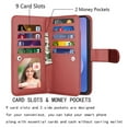 thumbnail image 3 of Takfox Galaxy S25 FE 5G Case,for Samsung Galaxy S25 FE 6.7" Wallet Phone Case,Takfox PU Leather Magnetic Detachable Card Holders Shockproof Kickstand Protective [Flip Folio Cover] Wine, 3 of 8