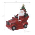 thumbnail image 2 of Led Polyresin Santa On Car Large, 2 of 3