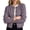 Purple, variant on Women's Cropped Cardigan Sweater Button Front Crew Neck Tops