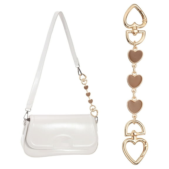 REGALWOVEN Bag Extender Chain, 1 Pcs Purse Strap Extenders Heart Shape Chain  for Handbag Decoration, Brown