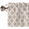 thumbnail image 5 of Kitchen Curtains Set, Abstract Khaki Kitchen Curtains and Valances Set, Modern Contemporary Art Vintage Rod Pocket Tier Curtains 36 Inch Length for Cafe/Bedroom Windows, 5 of 6