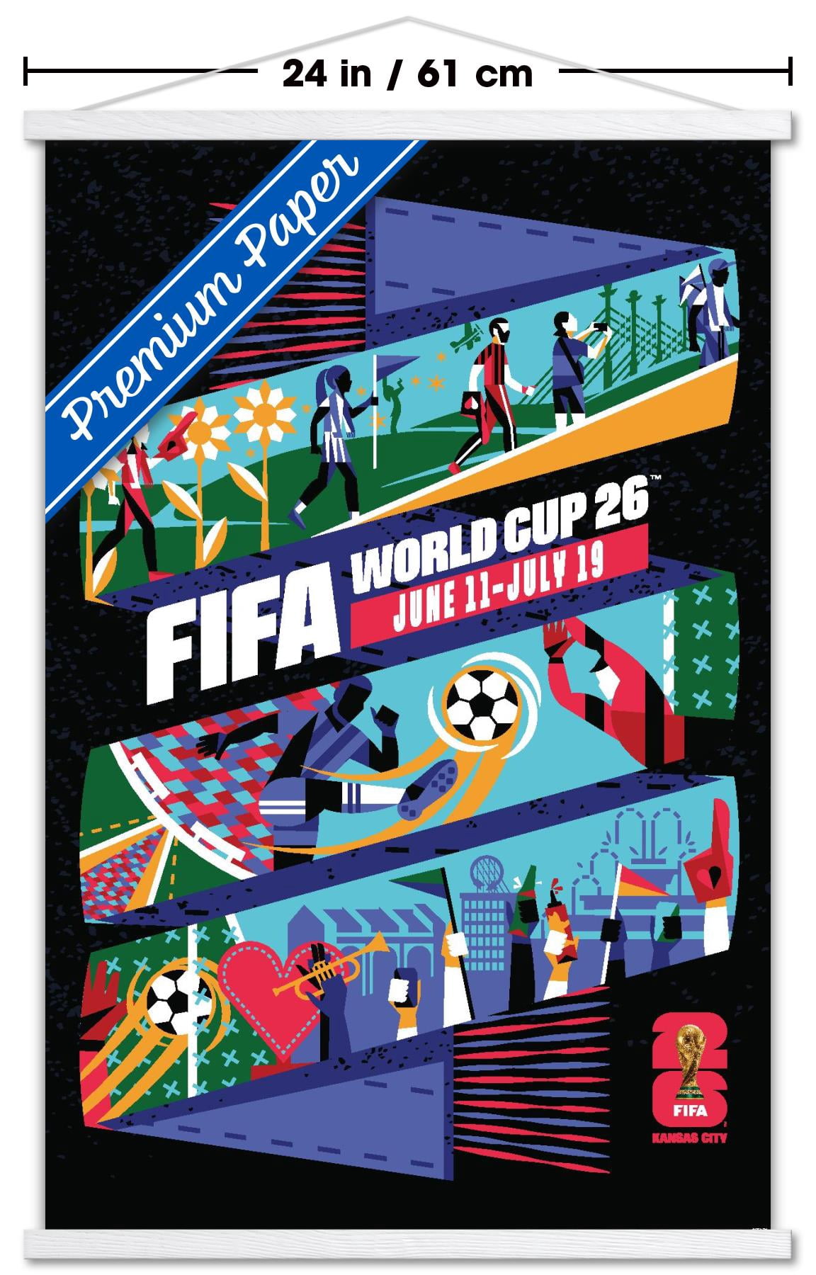 FIFA World Cup 2026 - Kansas City Wall Poster with Magnetic Frame