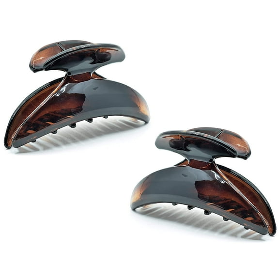 Camila Paris CP1143/2 French Hair Clip for Women, Set of 2 Small Girls Hair Claw Clips Jaw Fashion Durable and Styling Hair Accessories for Women, Strong Hold No Slip Grip, Made in France