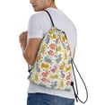thumbnail image 3 of Kdxio Boho Bunny Print Drawstring Backpack Bag,Waterproof Draw String Back Sack, Gym Drawstring Bags Swim Bag For Unisex, 3 of 9
