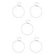 thumbnail image 2 of Qarigey Tobillera Delicadas cuentas de metal de tobillo Estilo simple Adornos de accesorios de moda Regalos del día de San Valentín Cadenas de Plata 5piezas Qarigey CBP200175, 2 of 6