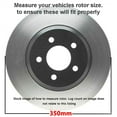 thumbnail image 5 of Detroit Axle - Front Brake Kit for Audi Q7 Porsche Cayenne VW Touareg Brake Rotors and Ceramic Brakes Pads Replacement: 13.78" inch Rotor, 5 of 7
