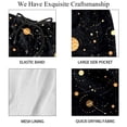 thumbnail image 4 of luoweisi Men's Beach Shorts Quick Dry Swim Trunks with Mesh Lining Galaxy Planet L, 4 of 5