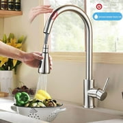 18" kitchen faucets pull out Contemporary Sink Faucet Pull-Out Swivel Spout Dispenser Cover