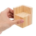 thumbnail image 3 of AURARMLET 4Pcs Khaki Wood Riser for Taller Individuals 8.10X6.30X6.30CM, 3 of 6