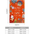 thumbnail image 2 of Dreamtimes Poster Prints Wall Paper Art Decor Christmas New Year Winter House Orange 12x18 inch Photo Picture Poster for Home Bedroom Living Room Kitchen, 2 of 7