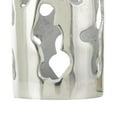 thumbnail image 4 of DecMode 20", 16"H Abstract Drip Silver Aluminum Metal Vase with Melting Designed Body, Set of 2, 4 of 12