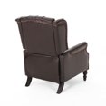thumbnail image 6 of Noble House Walter Faux Leather Pushback Recliner, Set of 2, Brown, 6 of 9