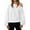 White, variant on ManxiVoo Women's Drop Shoulder Oversized Sweatshirt Long Sleeve Loose Fit Casual Fall Pullover Top L Size Black