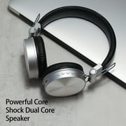 Bluetooth Headphones Active Noise Cancelling -45dB, 60H Playtime, Deep Bass and HiFi Stereo, Low Latency, Foldable,Black
