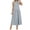 Light Blue Dresses, variant on Summer Linen Tank Dress for Women Halter Neck Sleeveless Long Dresses Boho Casual Loose Fit Beach Sundress Light Blue L