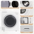 thumbnail image 5 of ELEVON PORTABLE CLOTHES DRYER 1350W 5 DRYING MODES 2.6 CU.FT BLACK & WHITE, 5 of 5