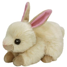 Ty Beanie Baby - Creampuff the Yellow Bunny  &ndash; Solid Eyes  - Stuffed Animal