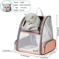 thumbnail image 7 of RUseeN Cat Backpack, Pet Carrier Backpack for Dogs and Cats,Puppies,Cat Backpack Carrier, Fully Ventilated Mesh,Airline Approved,Designed for Travel, Hiking, Walking & Outdoor Use - Pink, 7 of 7