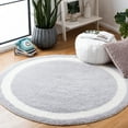 thumbnail image 2 of SAFAVIEH Vermont Winslow Modern Area Rug, Grey/Ivory, 3' x 3' Round, 2 of 5