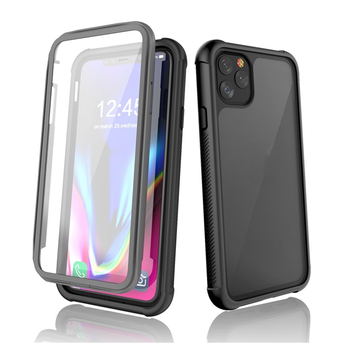 Iphone 11 Pro Max Caseclear Full Body Heavy Duty Protection Case With