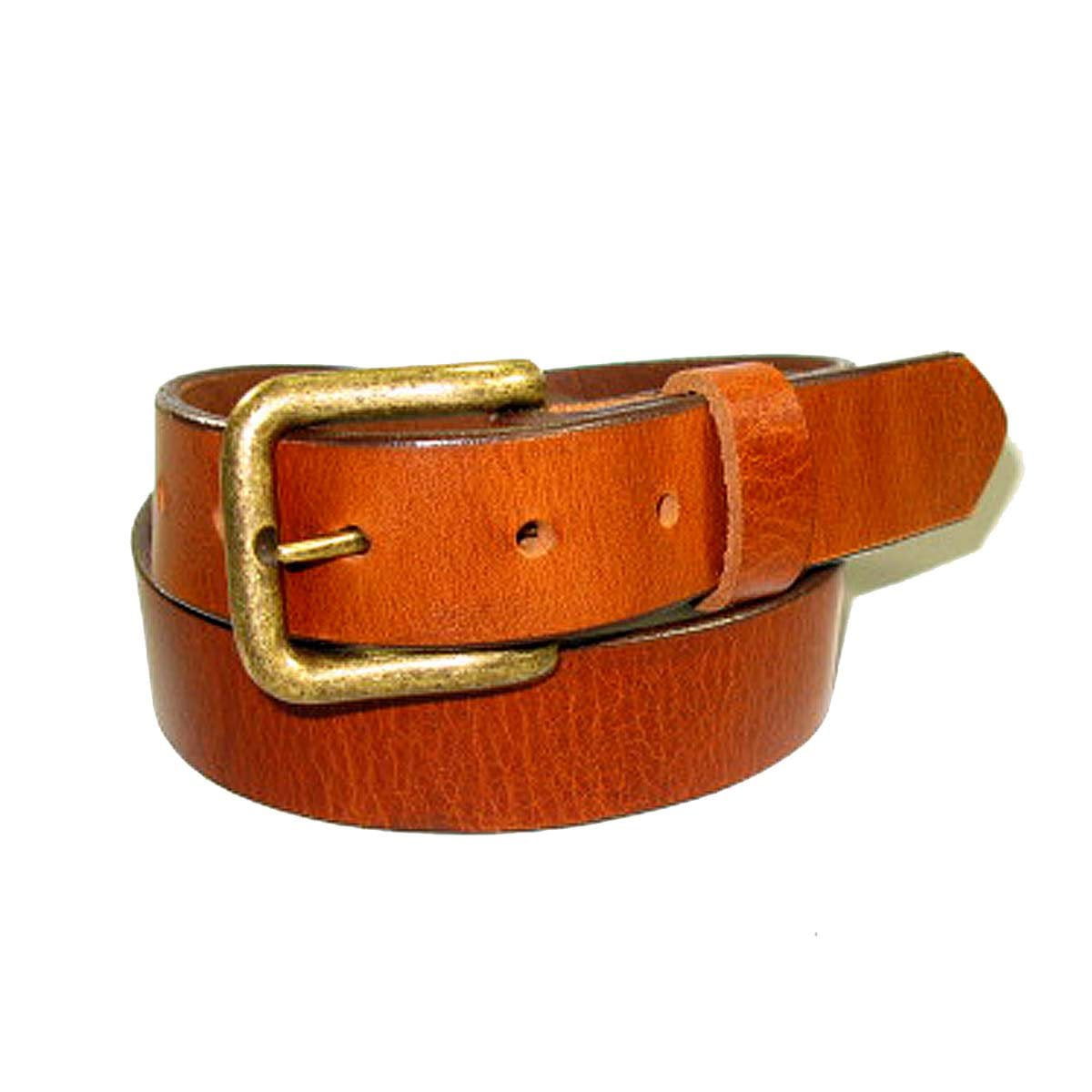 Handmade Full Grain Solid Leather Belts 11/4" / Tan / 40