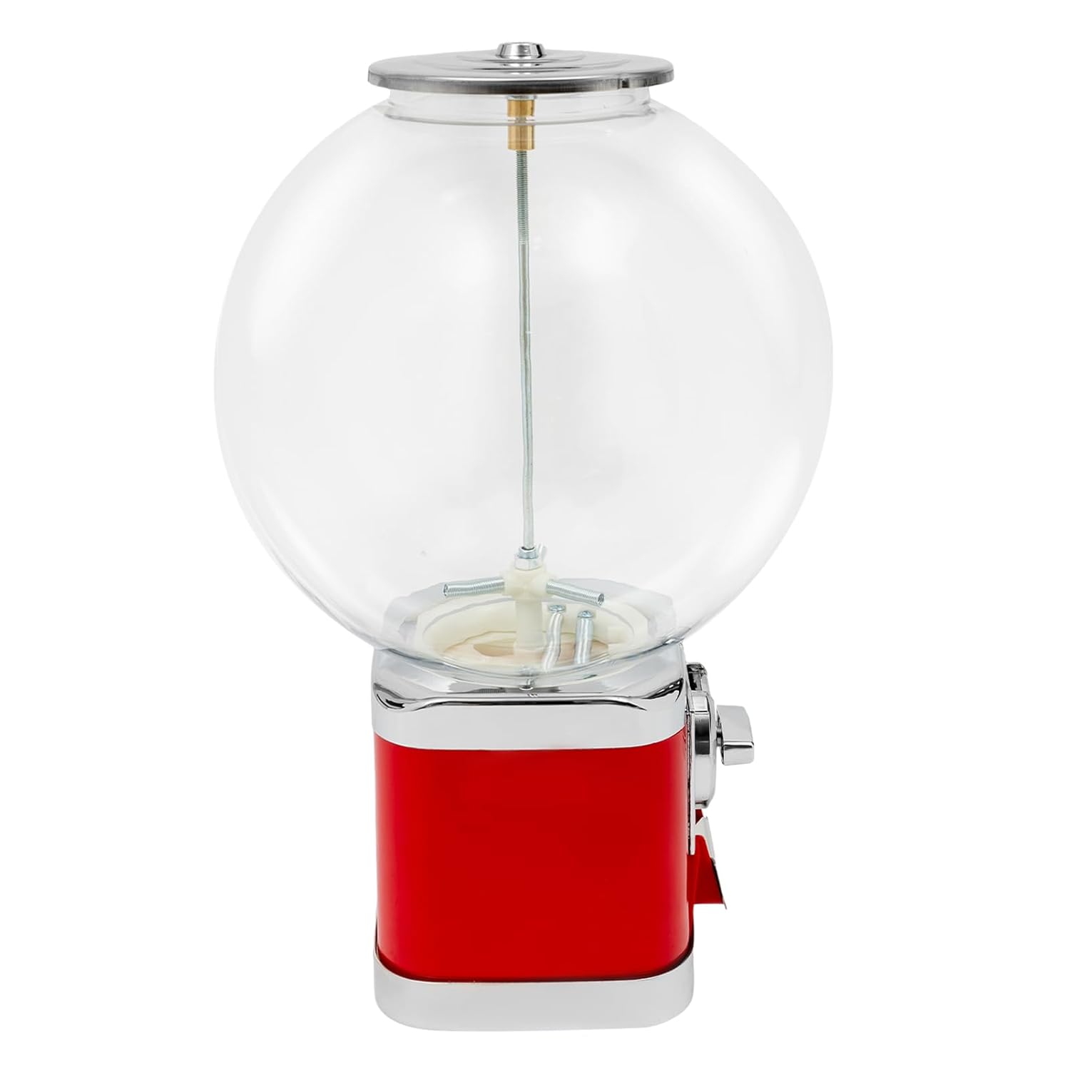 Vending Machine, 1 Dollar Twister Ball Dispenser, Commercial Big Capsule Twister Ball Candy Vending Machine w/2 Keys for Amusement Parks Hypermarkets Parks & Game Halls